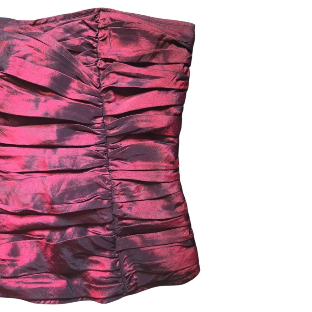 Camaïeu Red Strapless Ruched Top - EU36